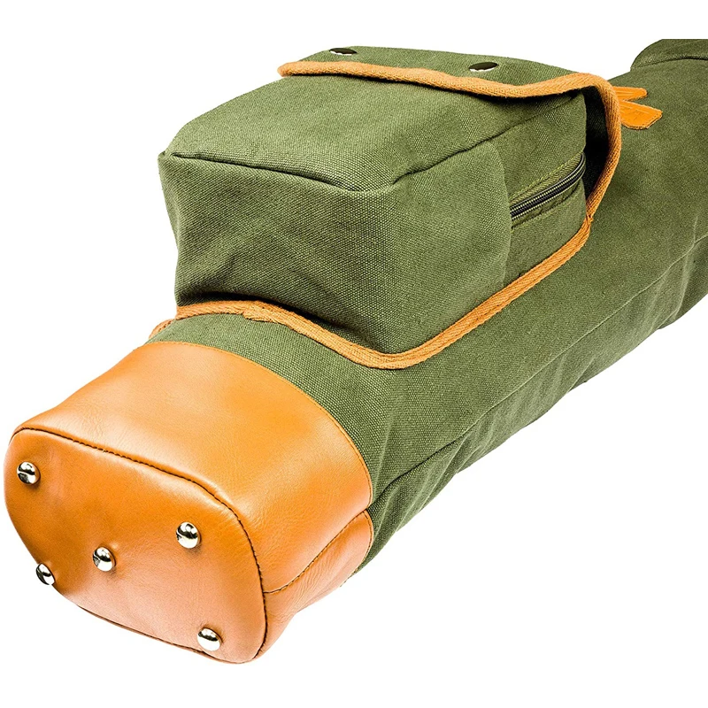 Custom Vintage Canvas and Leather Golf Bag Golf Club Sleeves Bag with Shoulder Strap Golf Carrier Bags