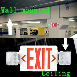 Wholesale Factory Price Custom Emergency Flood Light Evacuation Combo Exit Sign Led Emergency Light