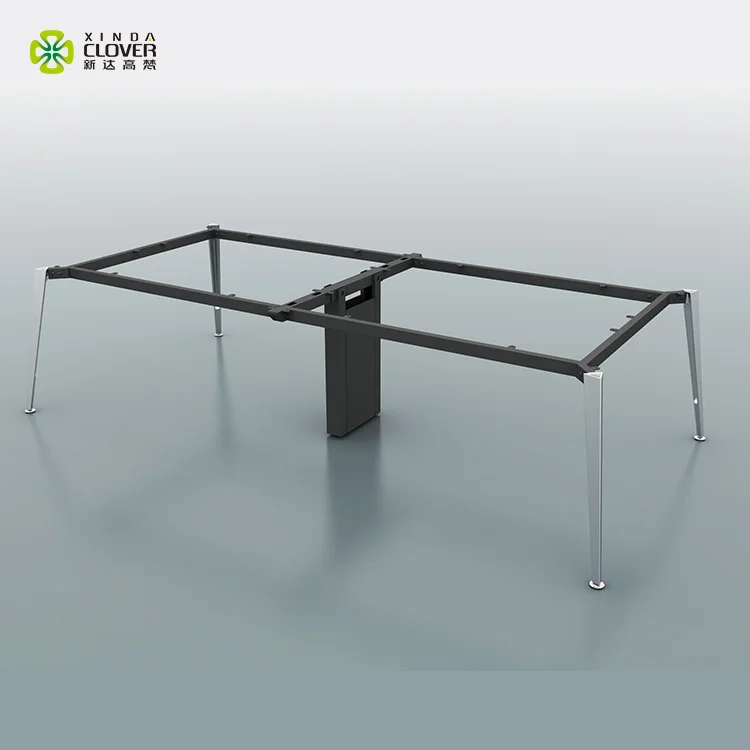Xinda Clover Office Table Frames Metal Desk Frame Extendable Office Desk Leg