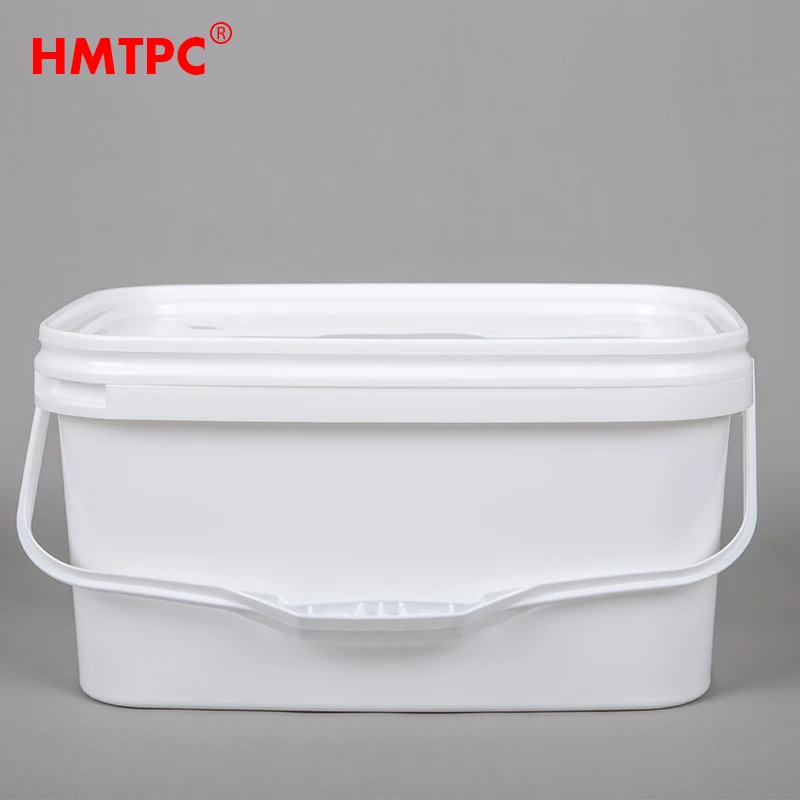 5L 5 Liter  Plastic square Buckets Plastic Barrels Storage Bucket
