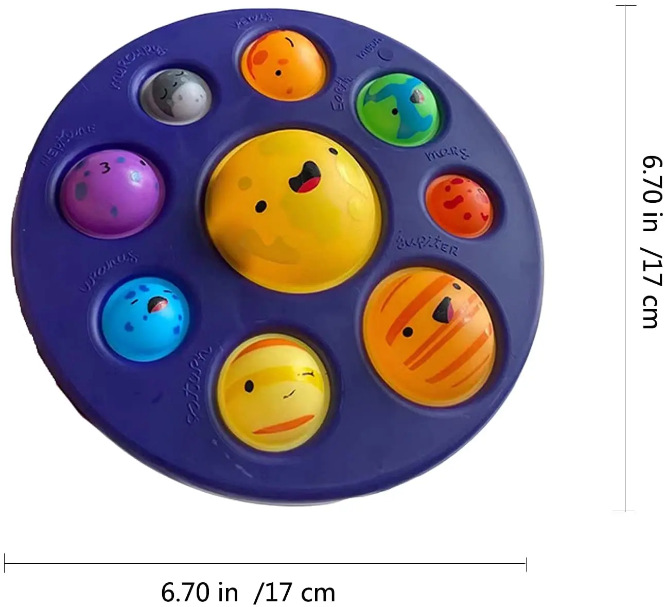 Kids 8 star Fidget Seneory Toys Big Size Silicone Case Special Needs Autism Anxiety Stress Reliever