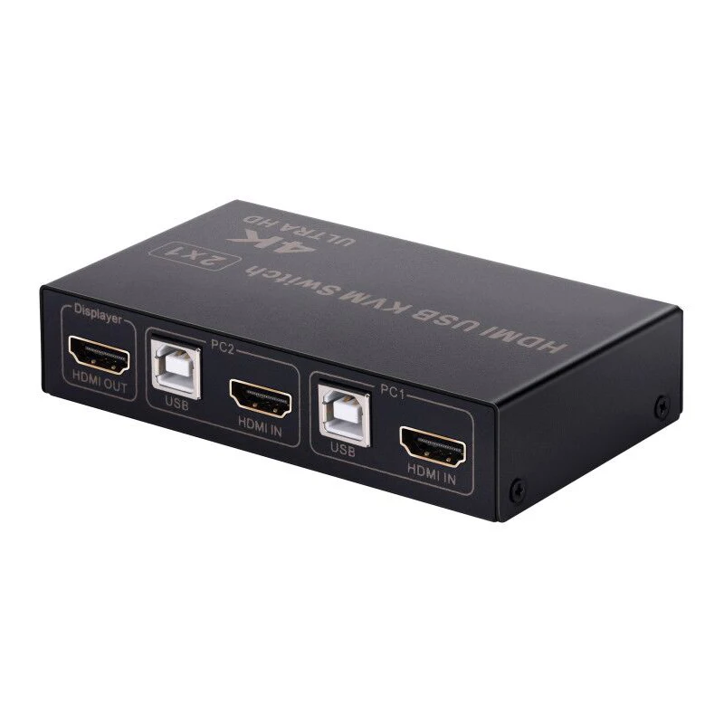 4K HDMI KVM Switch USB Switcher box 2X1 for windows