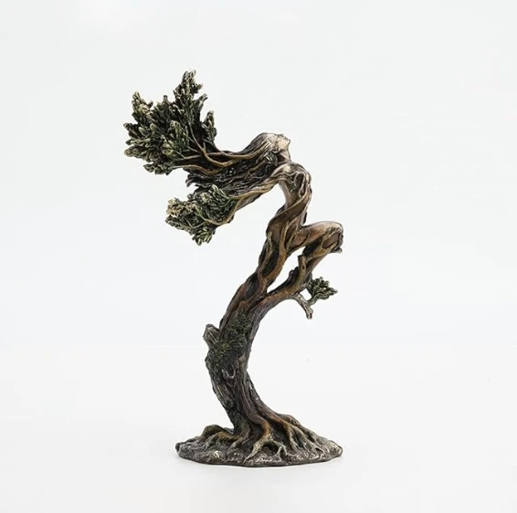 Resin Forest Nymph Element Cold cast bronze statues Fantasy Collection figurines for home decoration