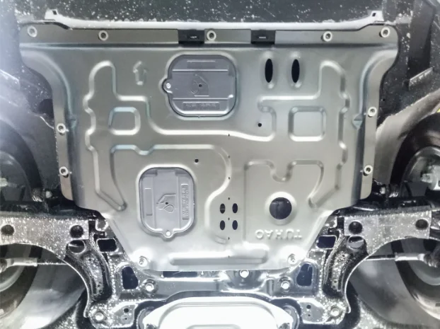 Custom High Performance Aluminum 3D Engine Guard Skid Plate For VW POLO 2019-2023