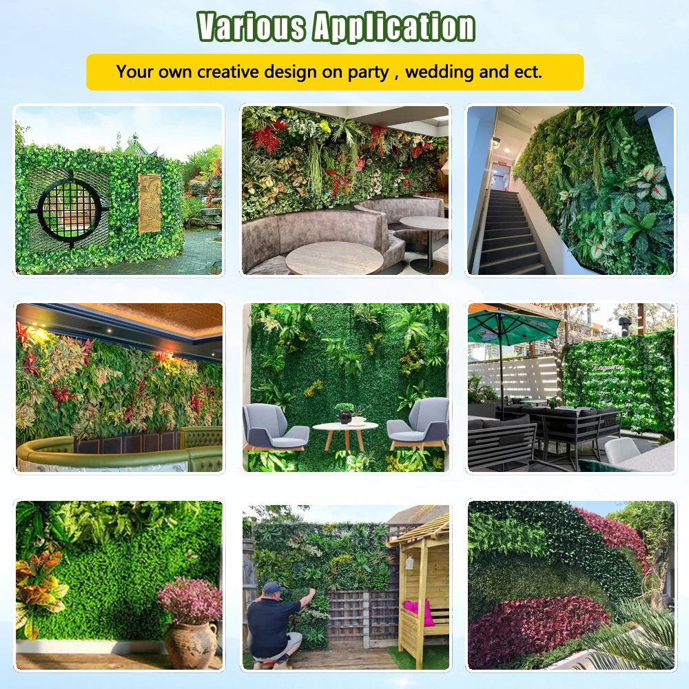 artificial vertical garden 40x60 industrial plant for wall neon decoration grass for artificial wall