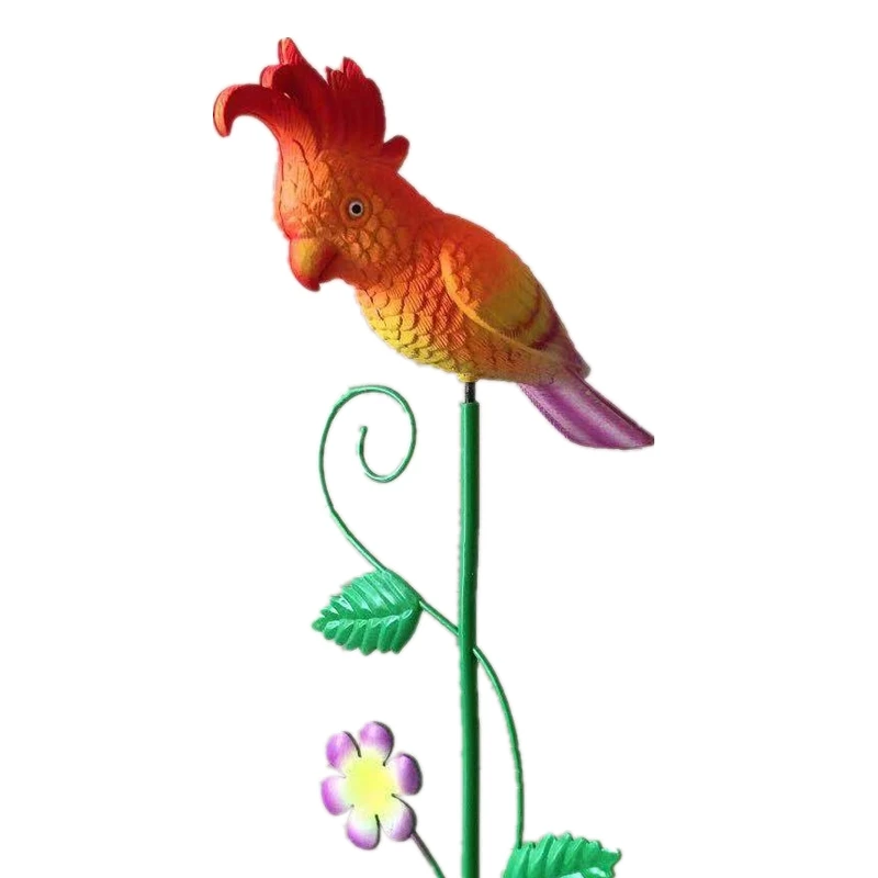 Osgoodway Wholesale High Quality Small Red Parrot Flying Bird  Animal Toys Decor Garden Ornament