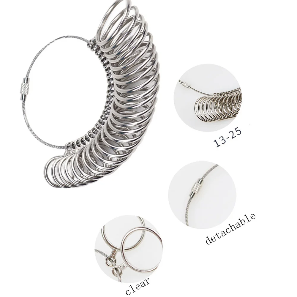 
India Solid Metal - Handy Ring Sizer For Measuring Ring Size Used By Jewellers/Manufacturers/Ret 