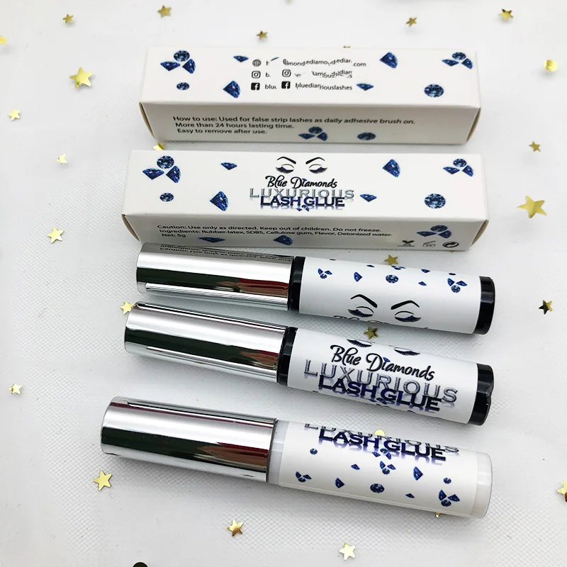 Eyelashes glue waterproof eyelash glue adhesive custom lash glue tube