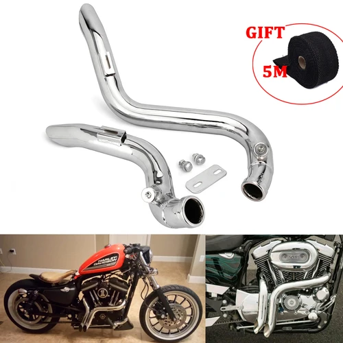 JFG Softail Touring Sportster Dyna FXD Высококачественная стальная выхлопная труба для