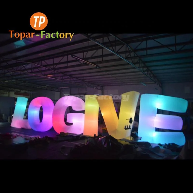 Giant Inflatable Logo Giant Led Lighting Inflatable Letters For Advertising Event