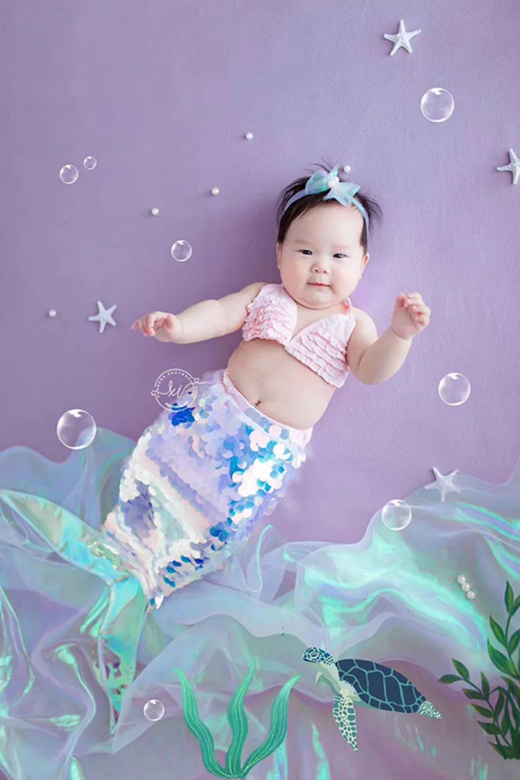 Wholesale Fish Scale Reversible Glitter Polyester Transparent Colorful 18mm Large Sequin Fabric