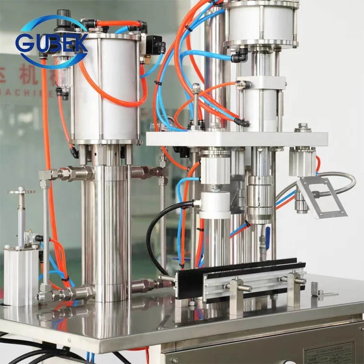 GUBEK semi automatic complete high speed rotory bov aerosol can filling machine manufacturer