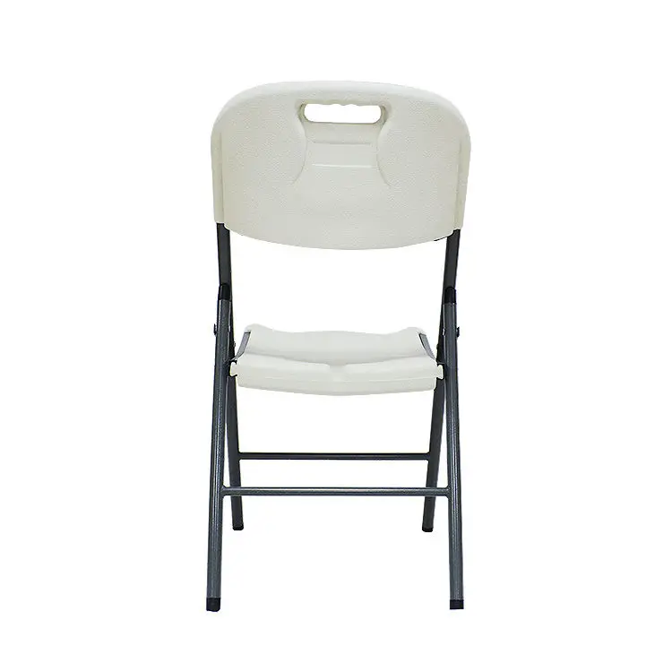 Chaise Sillas Plasticas Sedia Da Campeggio HDPE Panel 5 cm 4.5KG White Event Party Folding Camping Plastic Garden Beach Chairs