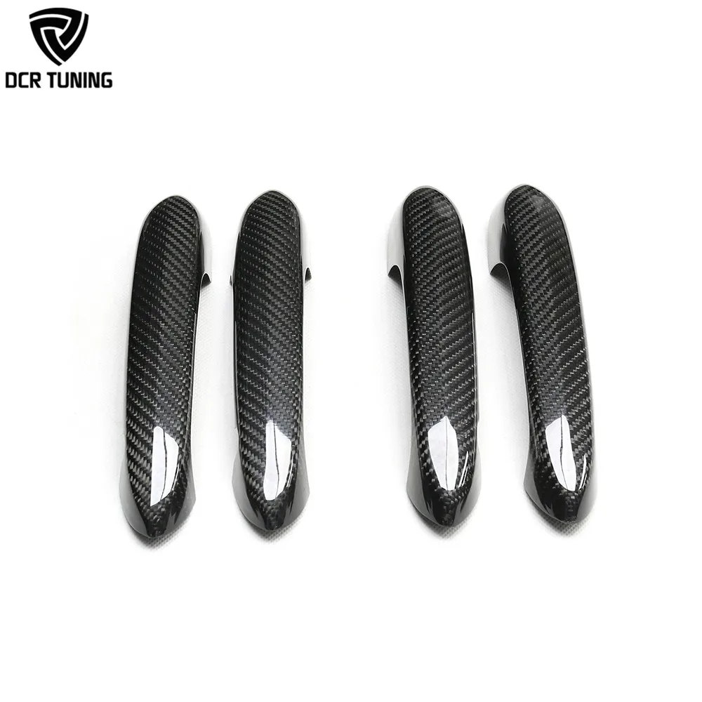 For BMW G20 G30 G15 F40 F95 F90 Carbon Fiber Door Handle Cover Overlayer 4 pcs/set External Door Protector Trim for Toyota Supra
