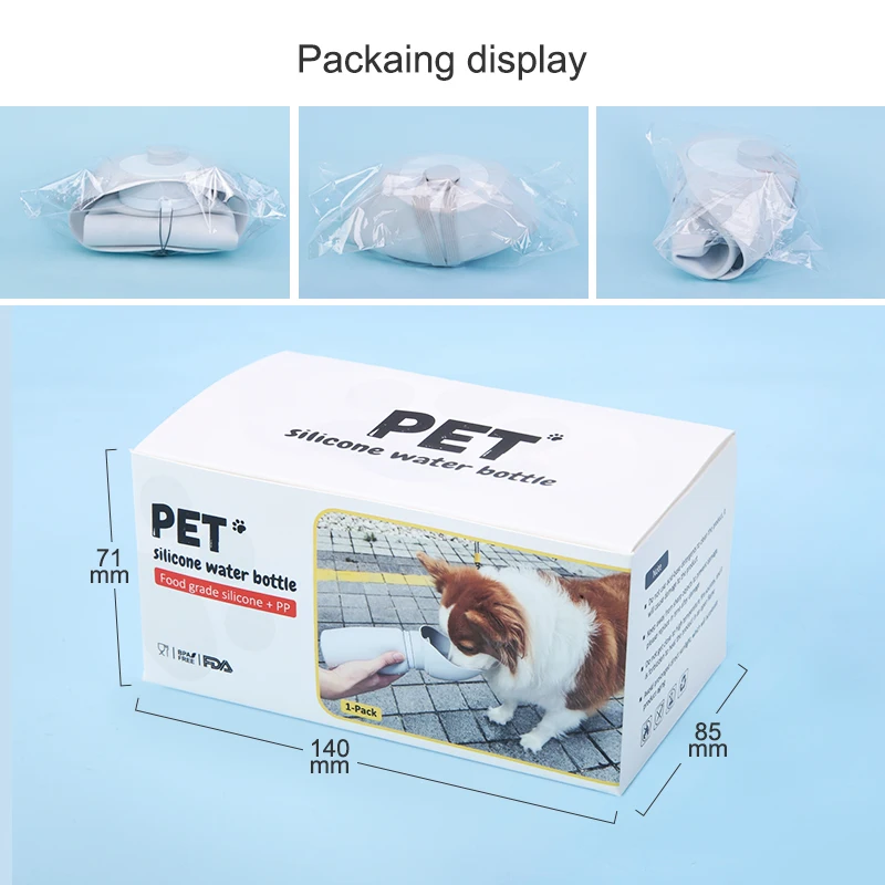 Bpa Free Lightweight Collapsible Puppy Accessories Supplies Walking Dispenser Dog Travel Water Bottles Pet Bowls And Feeders