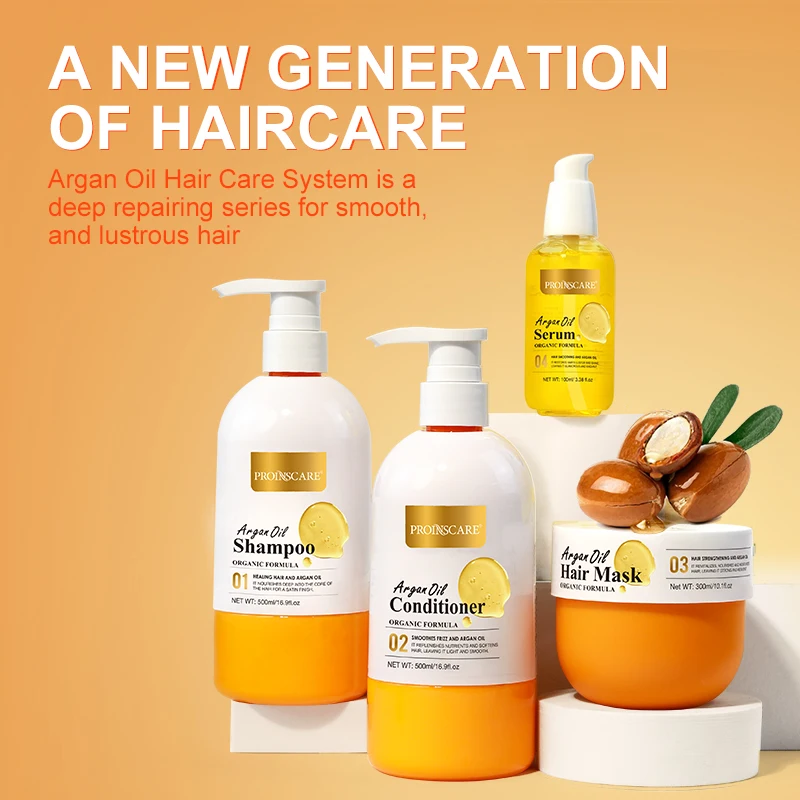 Private Label Sulfate Free Argan Oil Shampoo Wholesale Argan Oil Natural Hair Shampoo And Conditioner Set