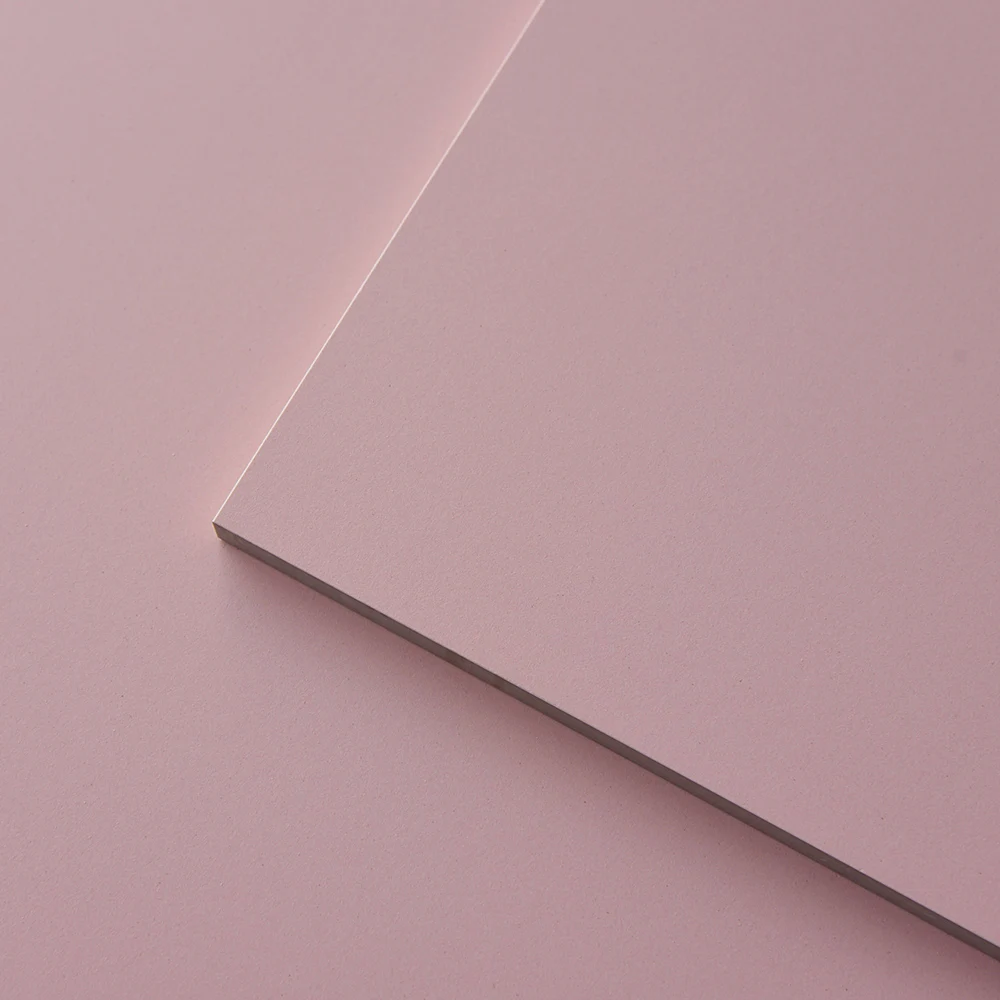 Slip Resistant Living Room Floor 60X60 Inkjet Tiles Pink Pure Color Look Tiles Ceramic