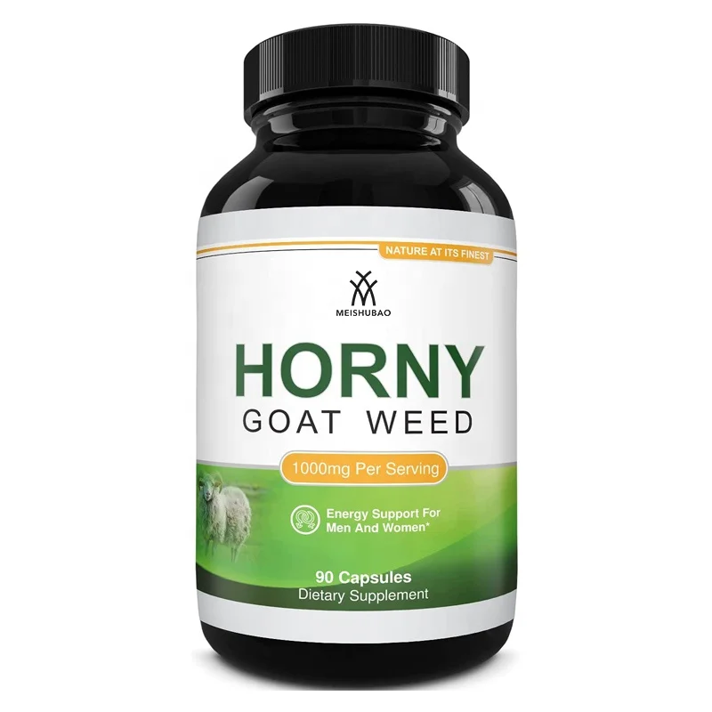 OEM/ODM High Strength Horny Goat Weed Supplement  Ginseng Root Capsule Drive and Stamina Performance for Unisex