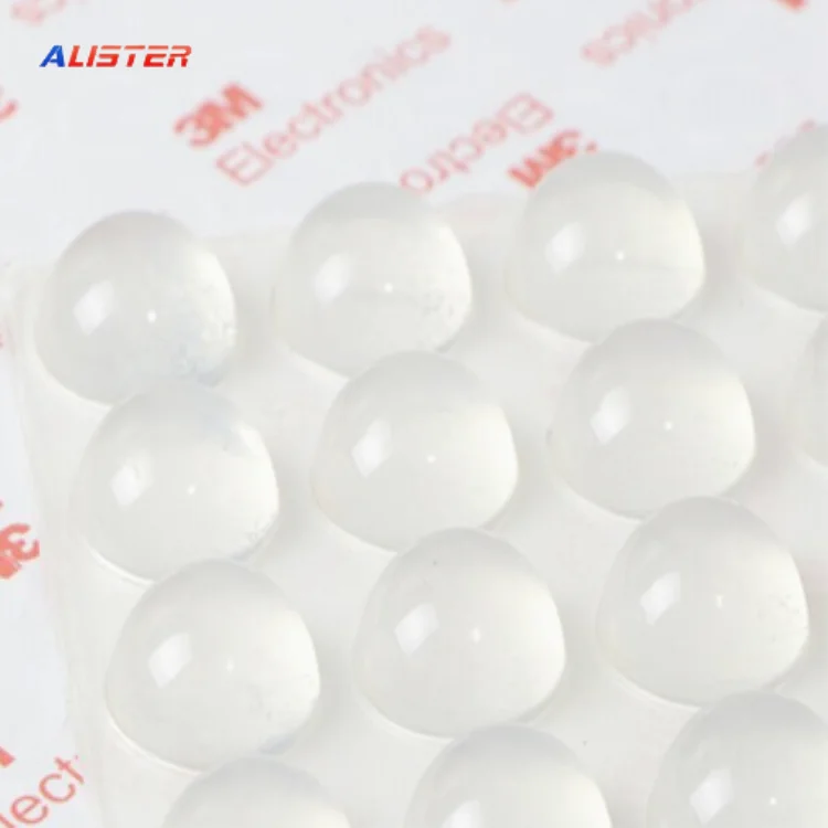 China Free Sample Qualified Iso Epr Alister Sticky Door Handle Bumper Self-Adhesive Dots Door Rubber Guard Bumper Pad