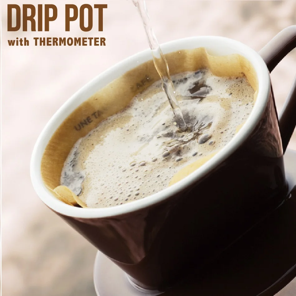 Термометр от производителя, кофейный капельный чайник с гусиной шеей, кувшин с длинным носиком, чайник, кофейник, чайник из нержавеющей стали