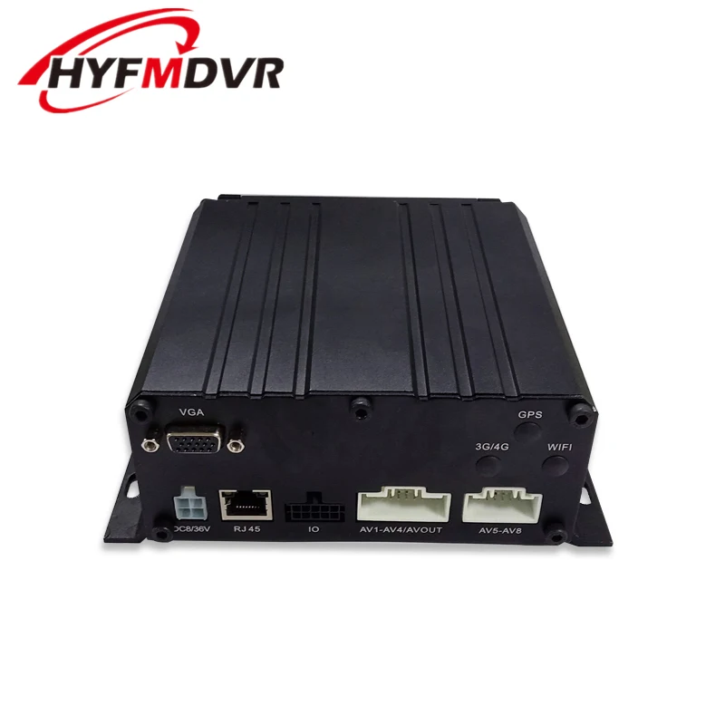 HYF MDVR The factory develops AHD 8CH hard disk truck MDVR remote video monitoring host + temperature sensor detection