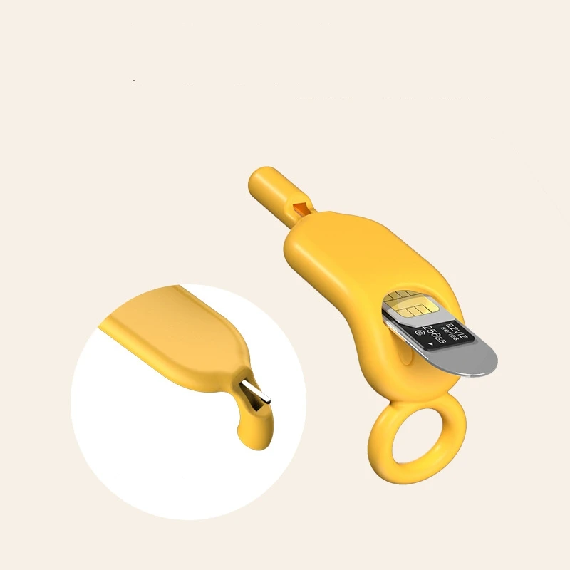 New Arrival Creative Smile Anti-loss SIM Card Tray Multi-use Eject Pin Silicone Protector Phone Accessories