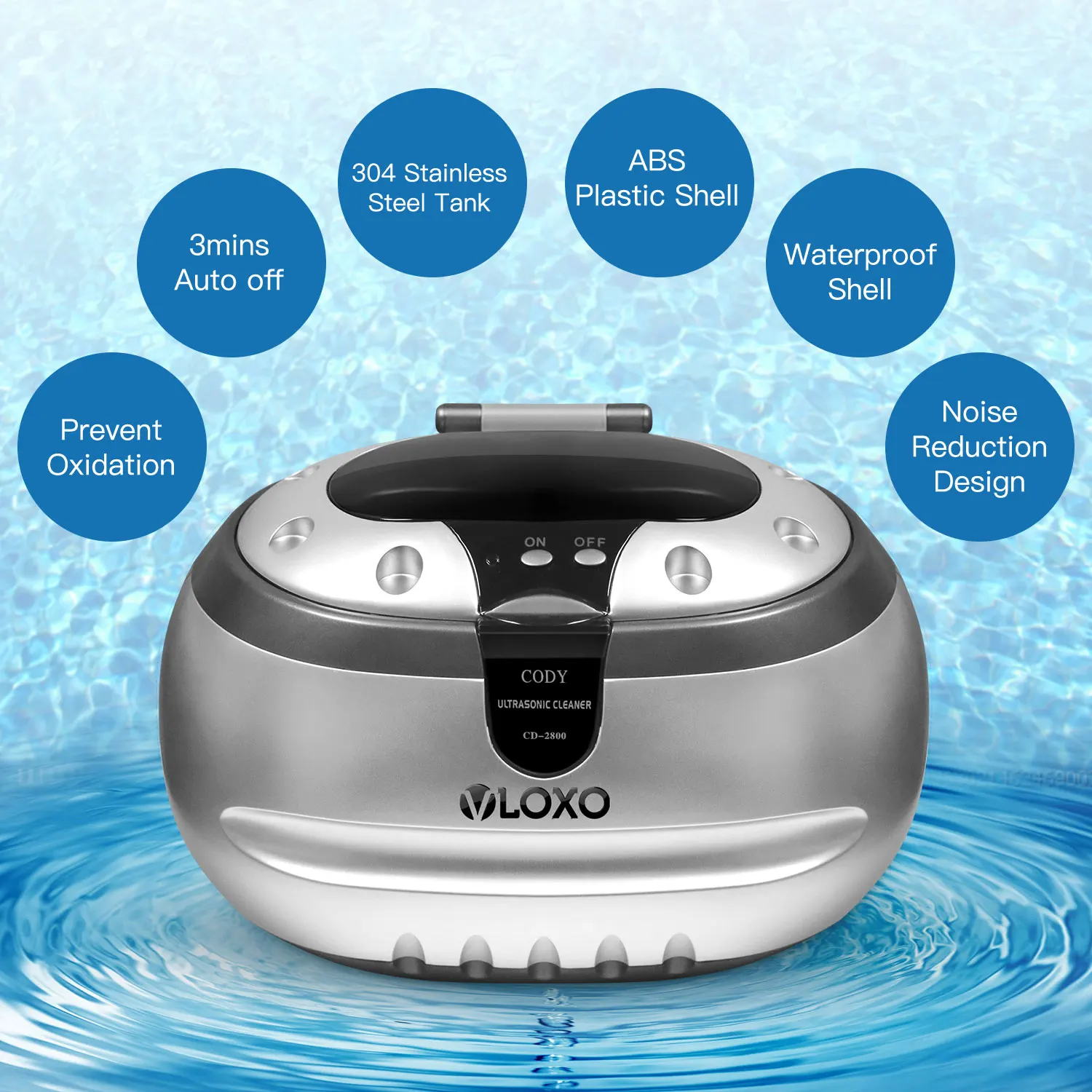Home Diy Smart Appliance New Portable Mini Digital Ultrasound Tooth Brush Jewelry Ultrasonic Cleaner