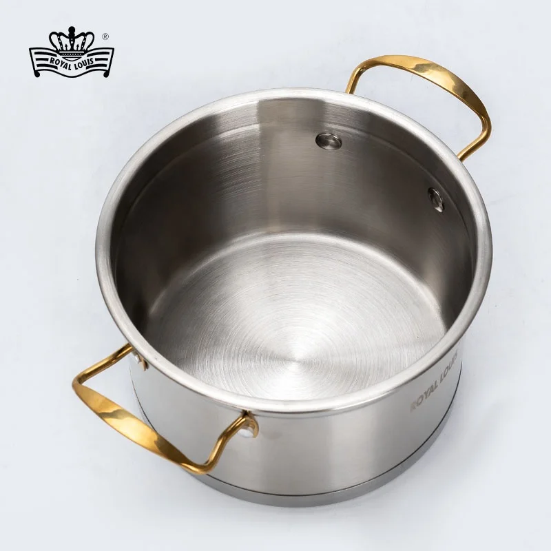 Royal Louis Factory cooking pot sets 6pcs Induction cookware Stainless Steel Cookware sets non stick Soup Pots