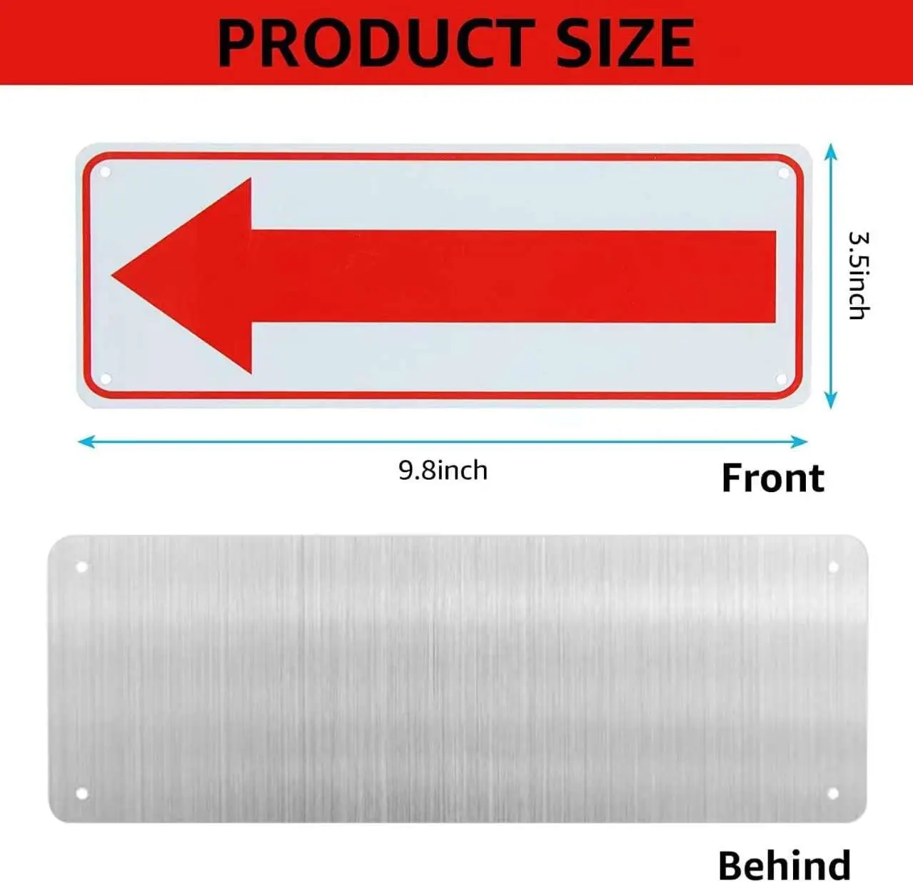 2024 TOP Factory Wholesales Road Direction Premium Aluminum Traffic Sign Arrow Sign