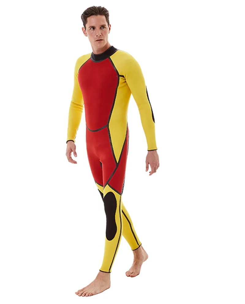 DIVESTAR One Piece  Rescue Suit Fluorescent Yellow Color or Green Sucba Diving Neoprene Wetsuits