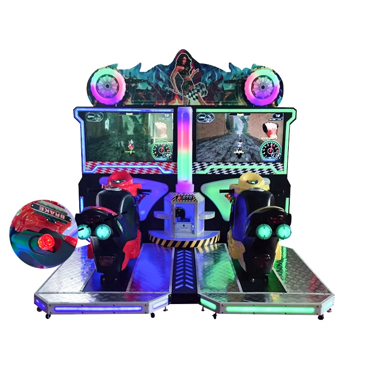 Twins FF Moto Indoor Rides Games Machines Motorcycle Driving Game coin operated game console