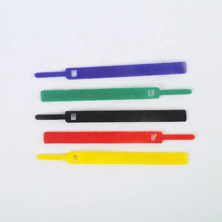 2024 custom Needle reusable hook and loop wire cable cinch straps/ black ties extension cord holder