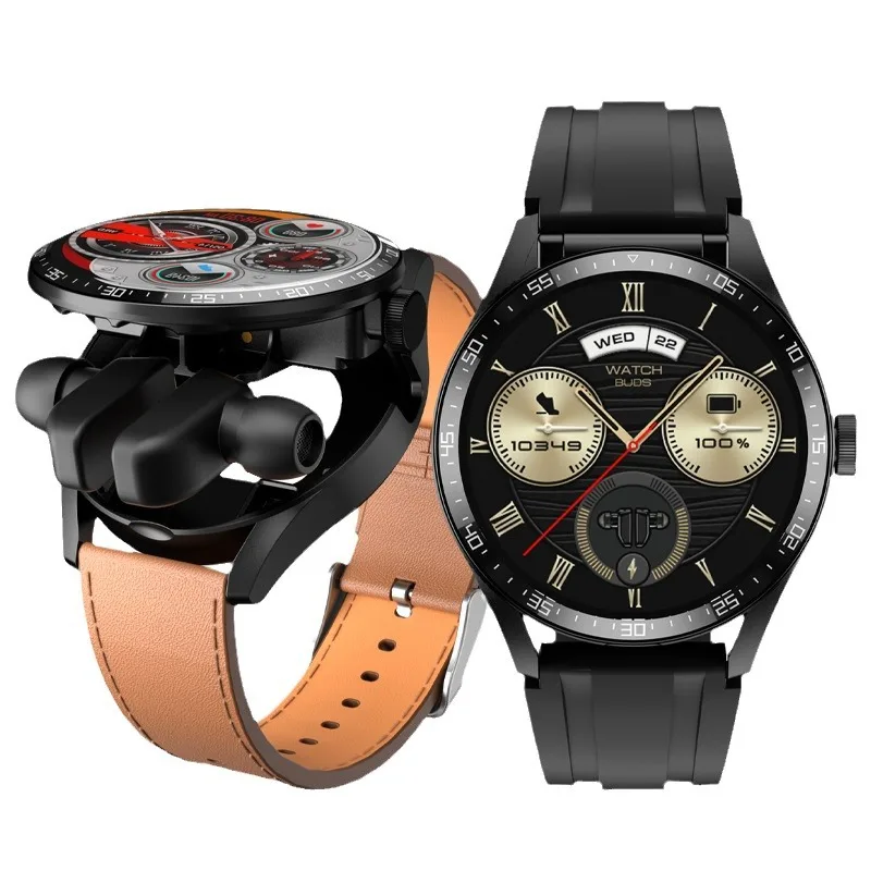 Cross border Gt5Buds smartwatch earphones 2-in-1 noise reduction Bluetooth call exercise heart rate monitoring Huaqiangbei