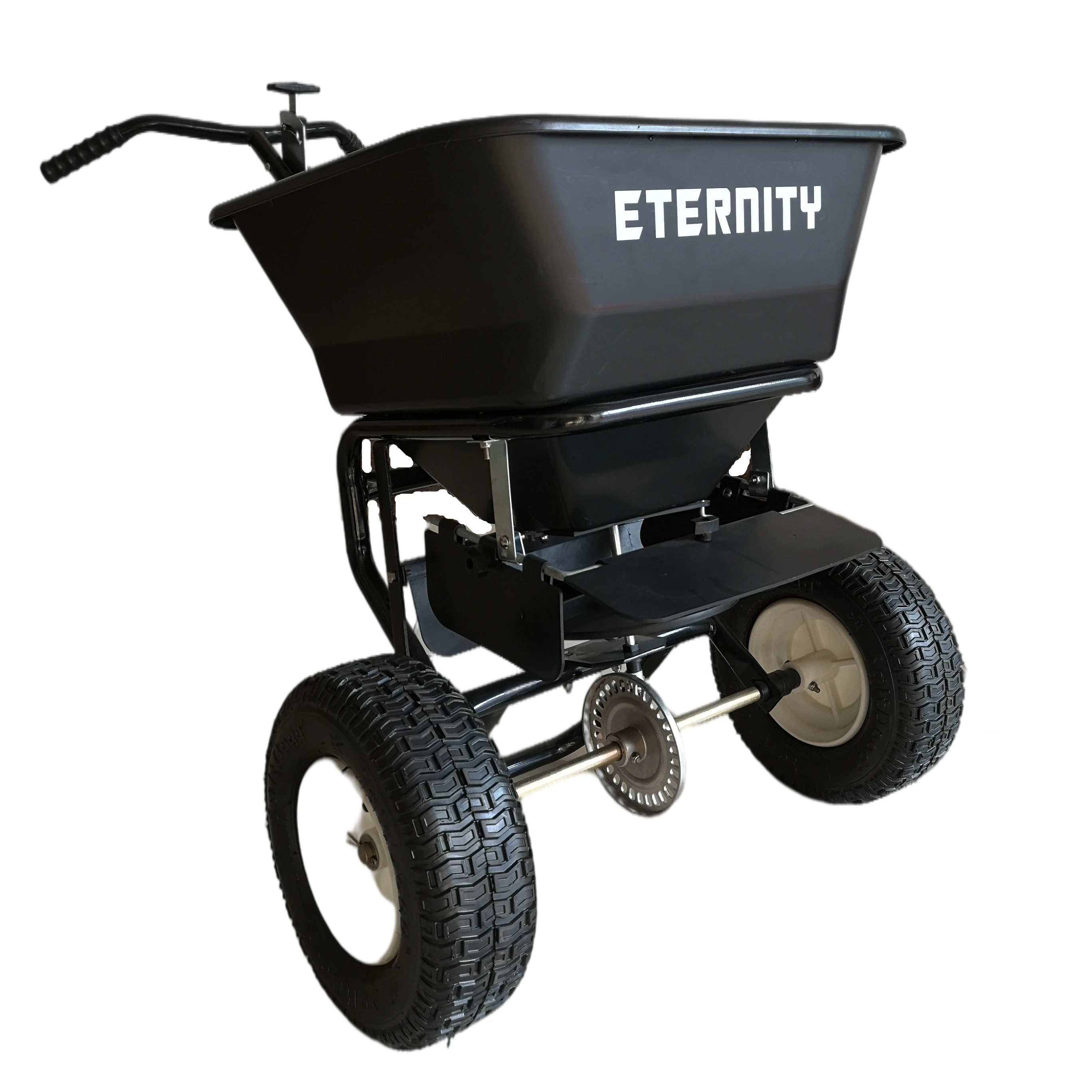 stainless steel spreader spread seed salt and fertilizer