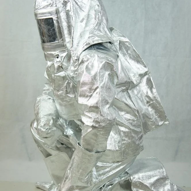 EN Standard  Fato Anti Fogo  Proteccion Contra Incendios Fire Aluminum Proximity Approaching Suit 1000 Degree
