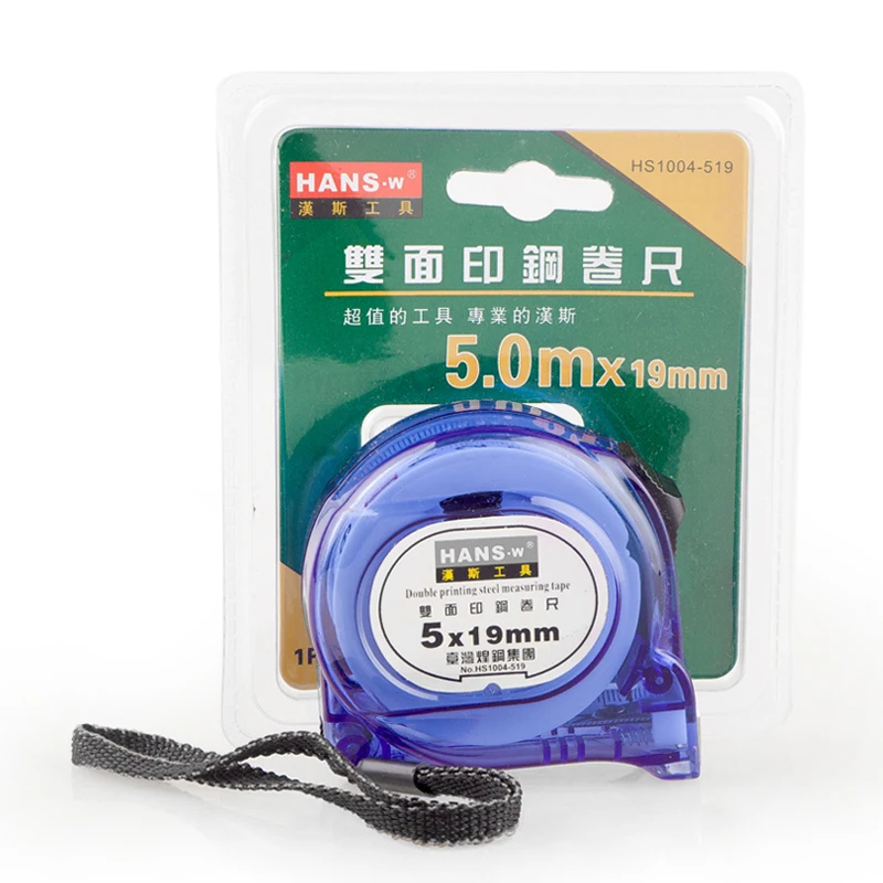 
HANS.w 5m*19mm Transparent steel tape measure, Retractable tape measure, multifunction steel tape measure 