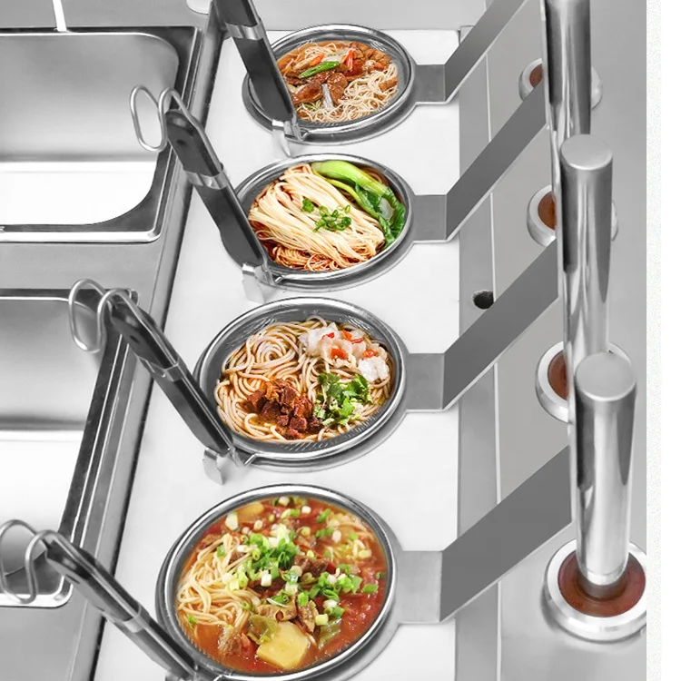 Commercial Automatic Restaurant Equipment Six-baskets Noodle Cooker Noodle Cooking Boiling Machine