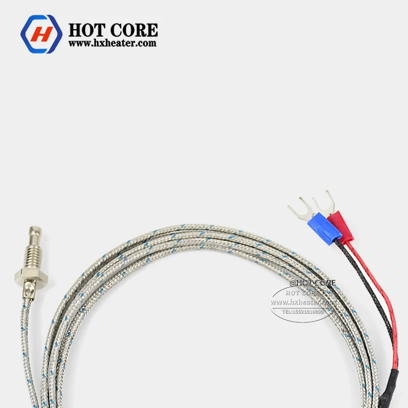 K J E S PT100 Type Screw Temperature Sensor Thermocouple WRNT-02