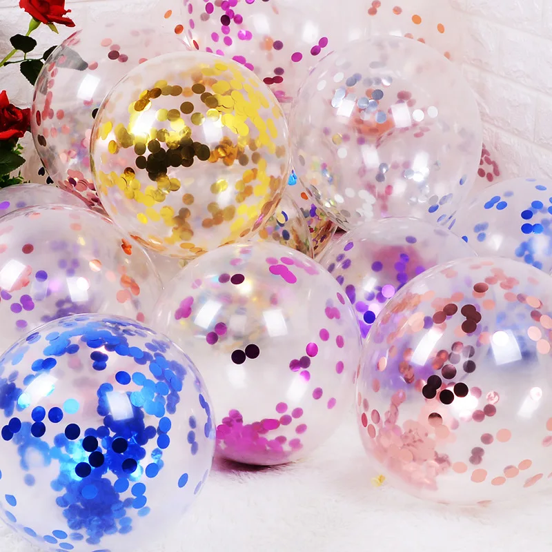 12 inch Glitter Confetti Latex Balloons Wedding Christmas Party Decoration