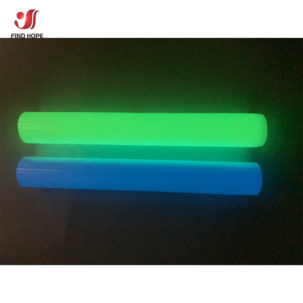 
20*50cm Glow In the Dark Heat Transfer Vinyl Film Luminous HTV for Iron On T-Shirt Bag For Fabric Garment Film DIY T-Shirts Bags 