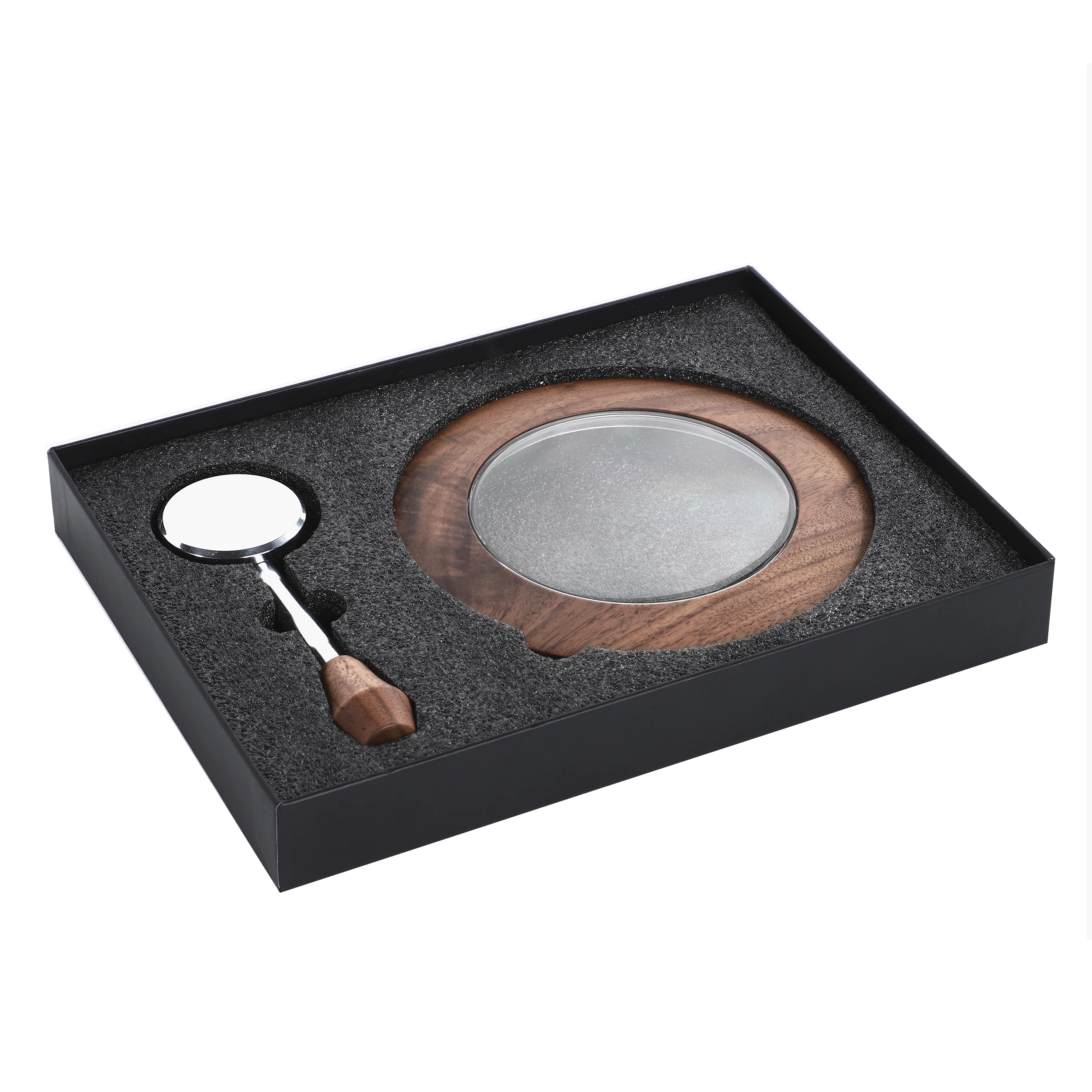 Espresso Machine Modifications Walnut ABS Stainless Steel Bean Bin Lid Steam Toggle Coffee Machine Modifications