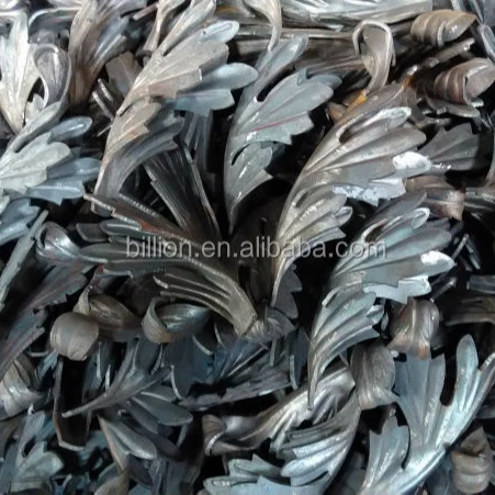 Manufacturer Wrought Iron Stamped Leaves for Staircase Fence Railings