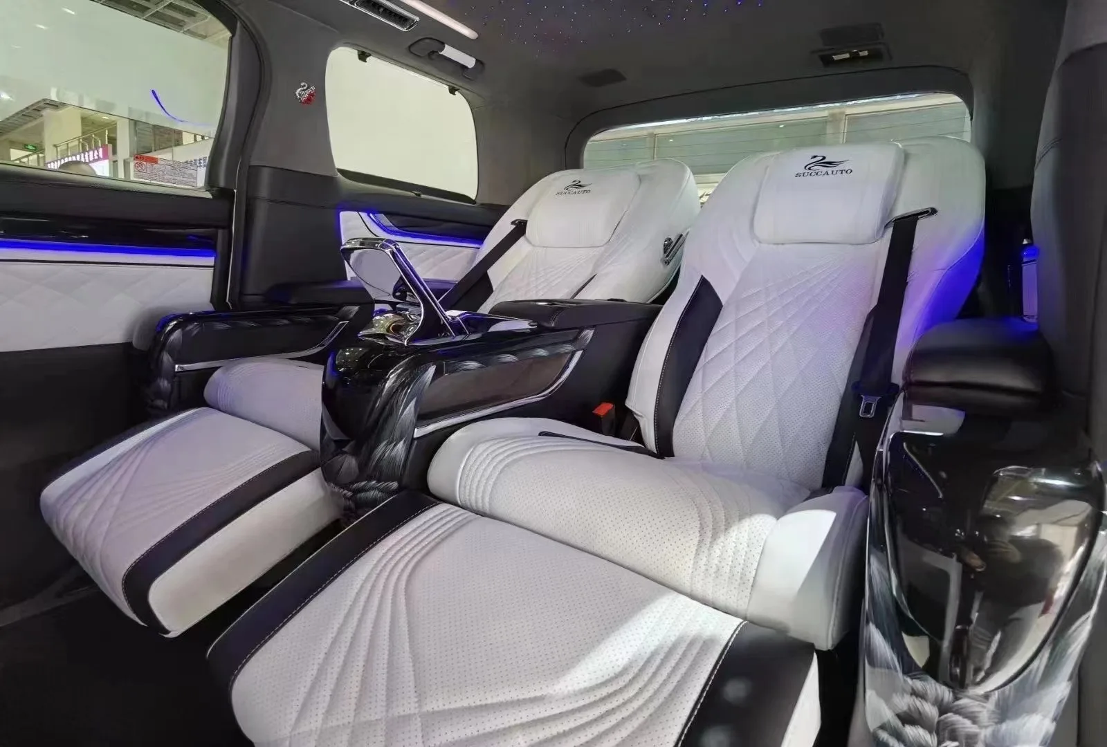 super Luxury modified four-seat alphard, Swan alphard four-seat stunning vehicle kit.with car TV console Lifting TV