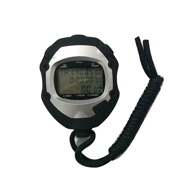 Wholesale professional 1/1000 precision stopwatch, 3 rows 100 memory large display digital smart stopwatch timer