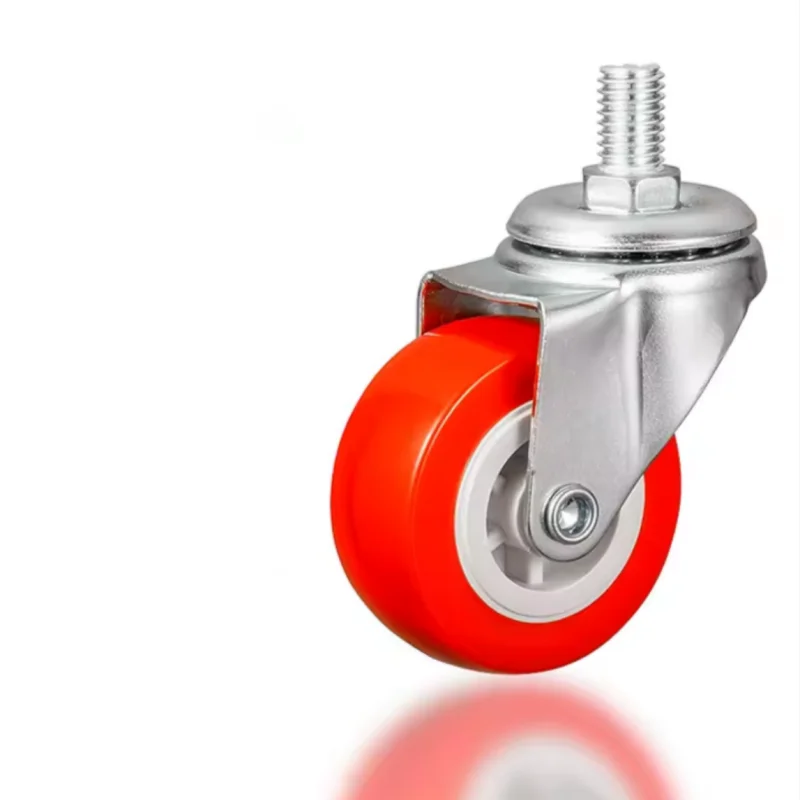 Threaded Stem Style PVC Caster Wheel 25/32/38/50/63/75mm Plastic Caster Wheel Manufacturer Furniture Kitchen Bedroom Dining
