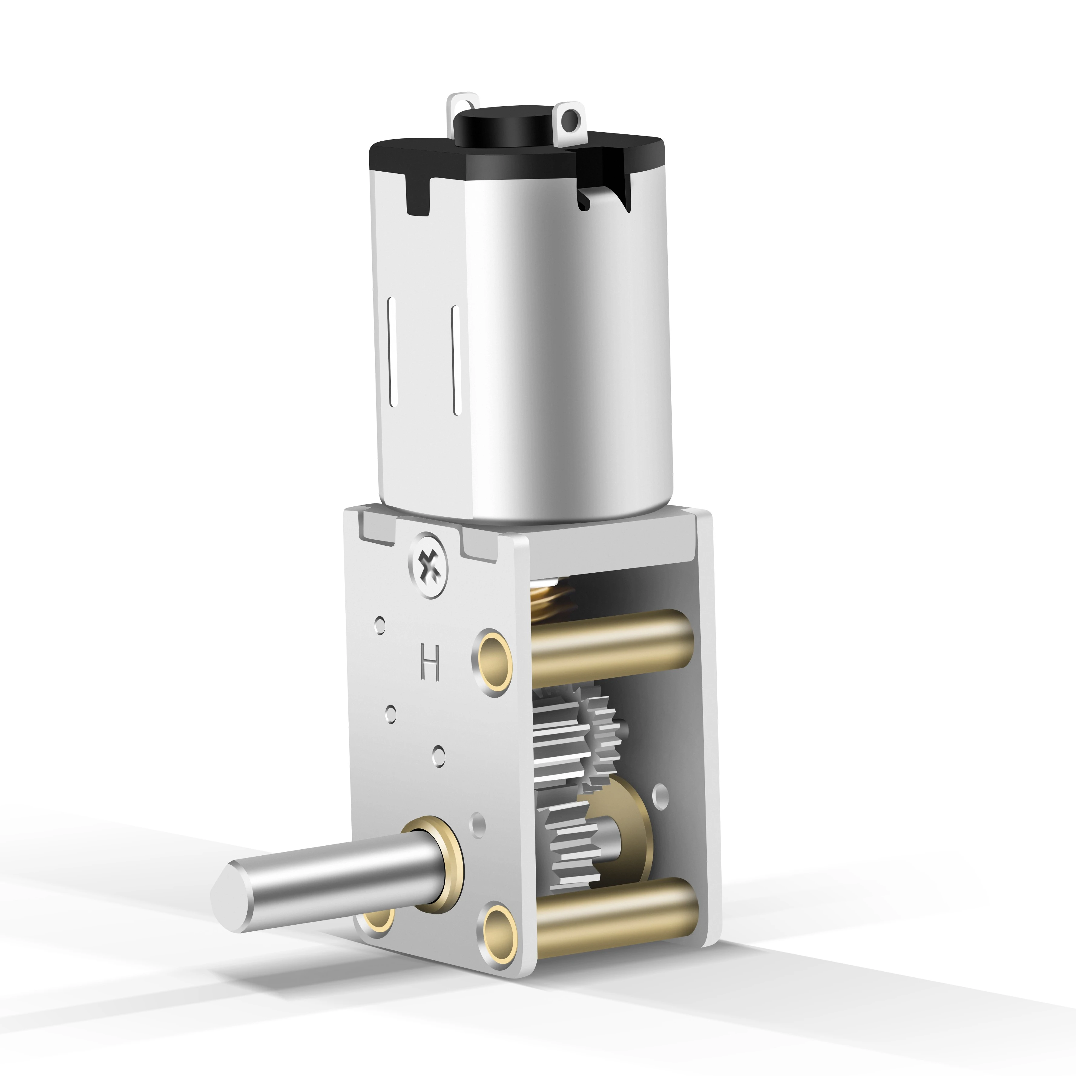 12mm 2.5v 3v 6v 12v 10 RPM 15 RPM 1 KG.CM helical dc worm gear motor can match encoder