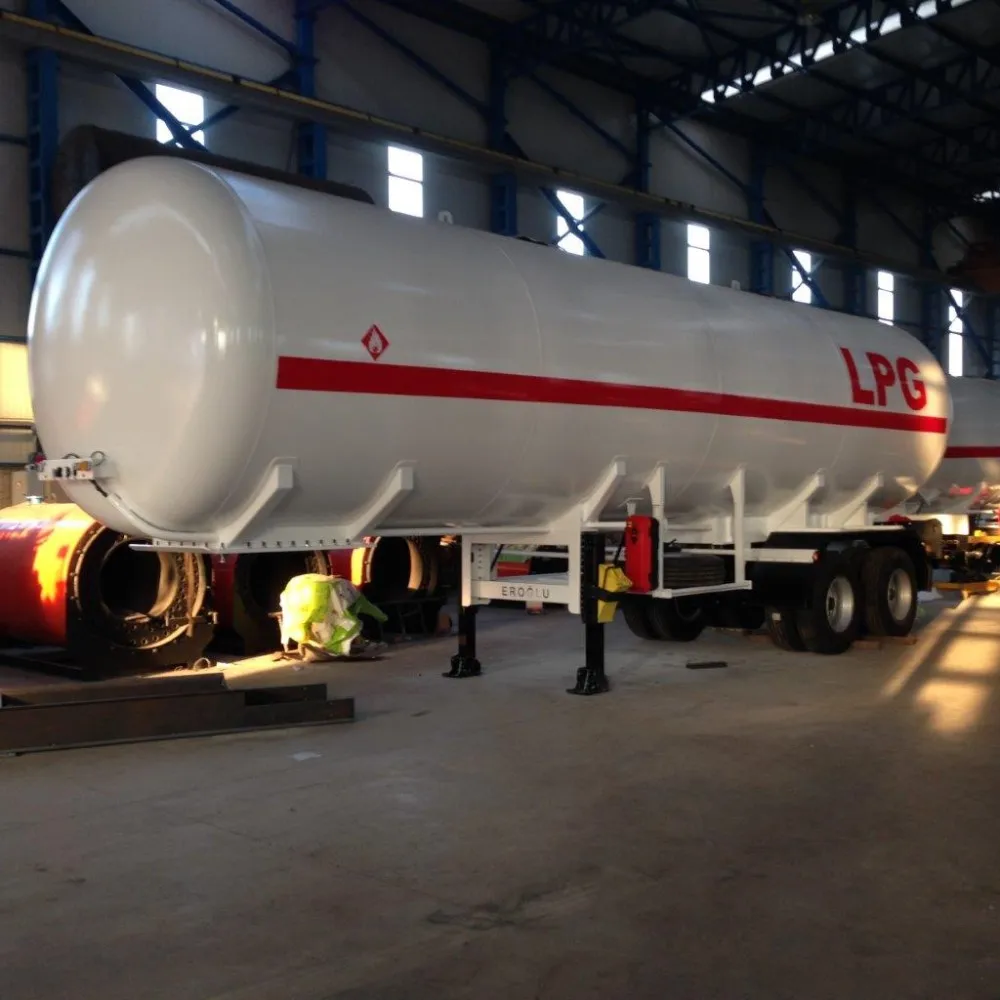 43 cbm Semi Trailer LPG Tanker Storage Tank Pressure Vessel High Pressure Hot Air Customized