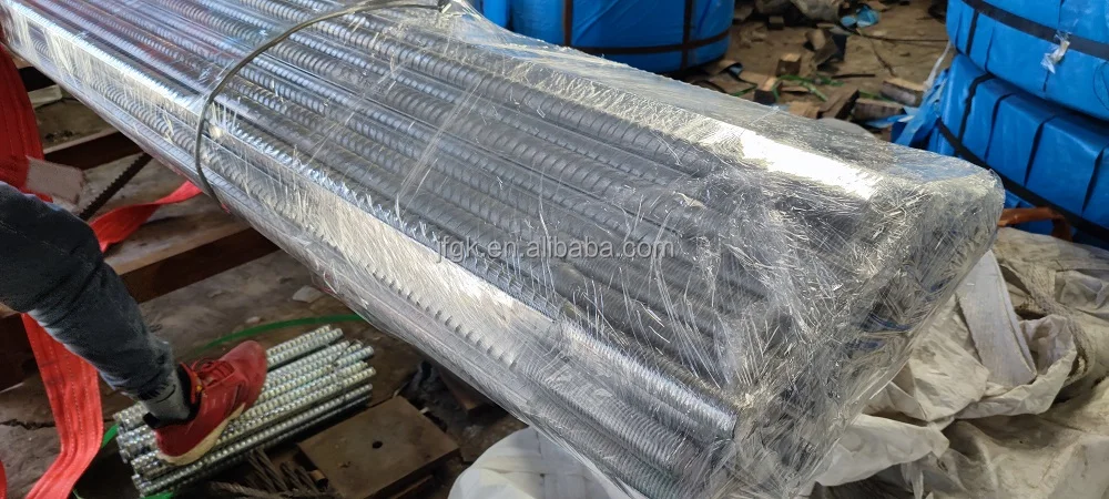 Grouted Steel Bolt reinforced Mine Roof bar Rock anchor bar rod  concrete bolt back bolting