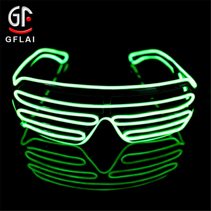 New Product 4 Flashing Modes LED Shutter Glasses For Carnival Light up Glow Glasses