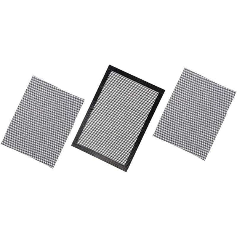 Factory wholesale heat resistant bbq mat set PTFE Grilling mesh Sheet For Charcoal Gas Grill
